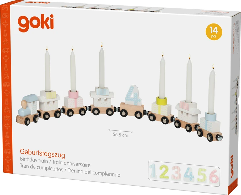 goki Kinder Geburtstagszug Pastell