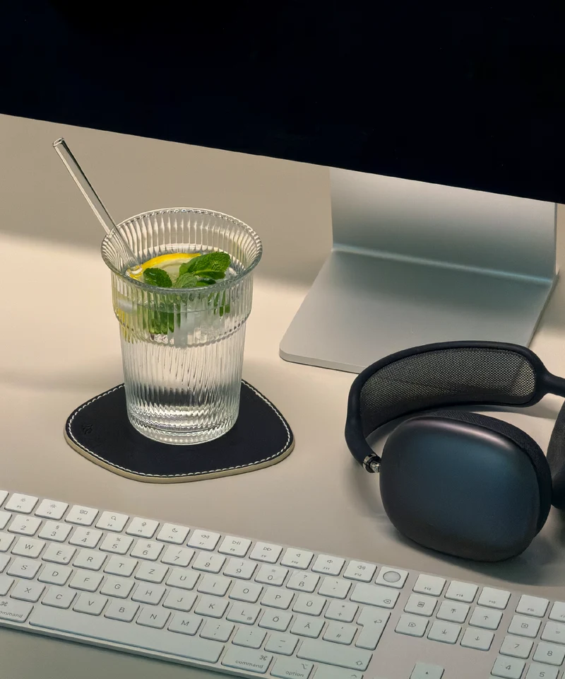 Gerilltes Trinkglas im To-Go Design | Liva