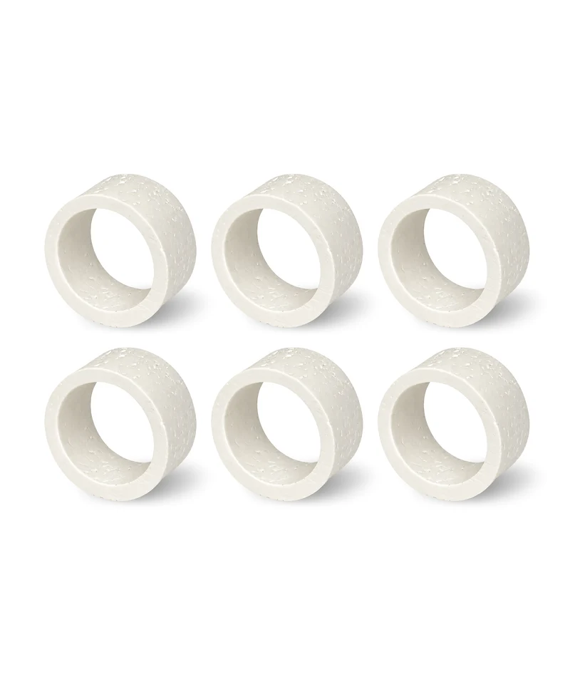 Serviettenringe in Travertin-Steinoptik 6er Set | Tiva