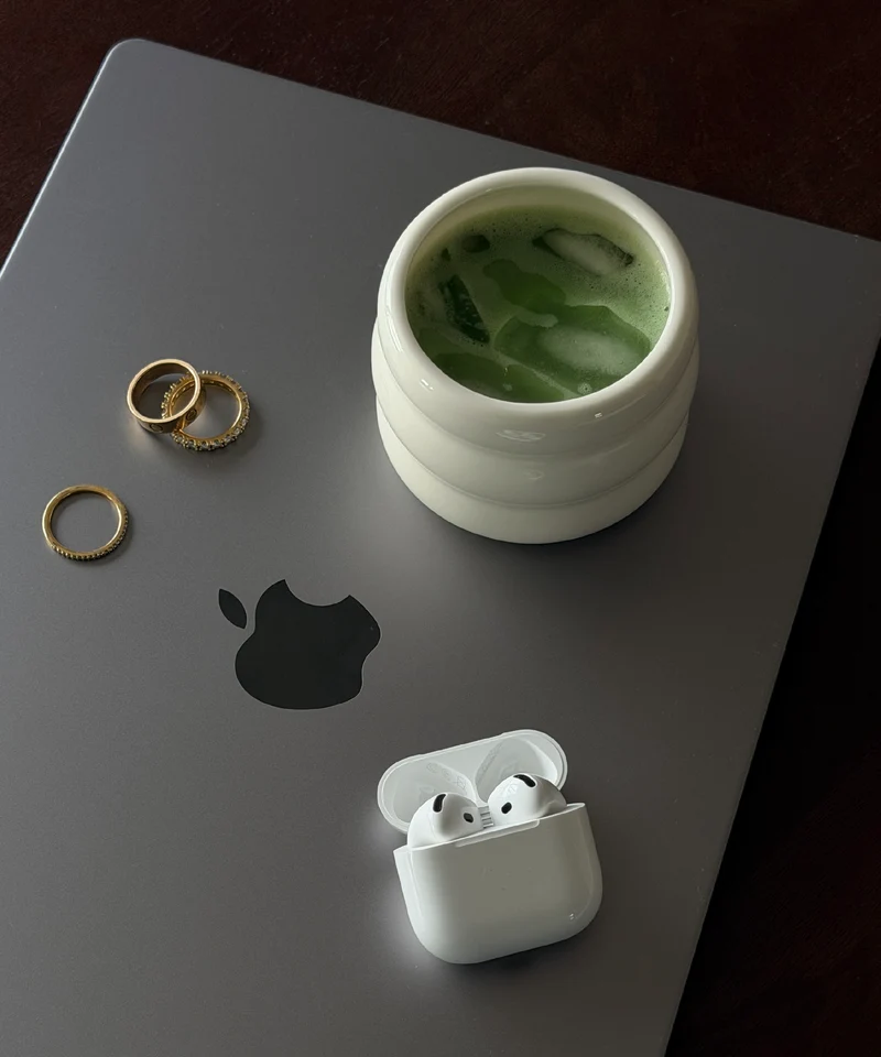 Matcha Komplett-Set mit zwei Keramik Becher | Akio