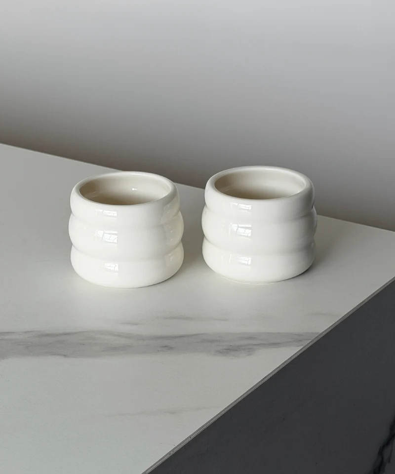 Matcha Komplett-Set mit zwei Keramik Becher | Akio