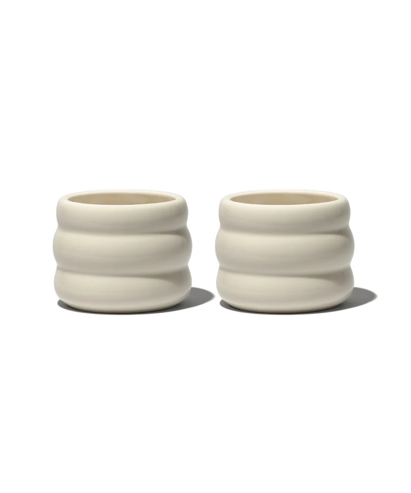 Keramik Becher im Wellen-Design | Akio