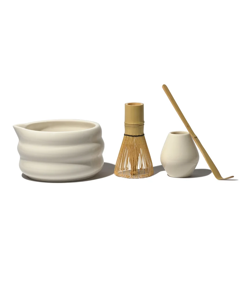 Matcha Set mit Löffel & Besen + Halter | Akio