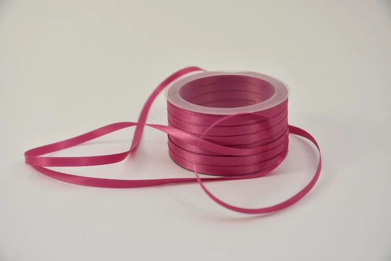 Satinband 6 mm x 50 m hellgrau