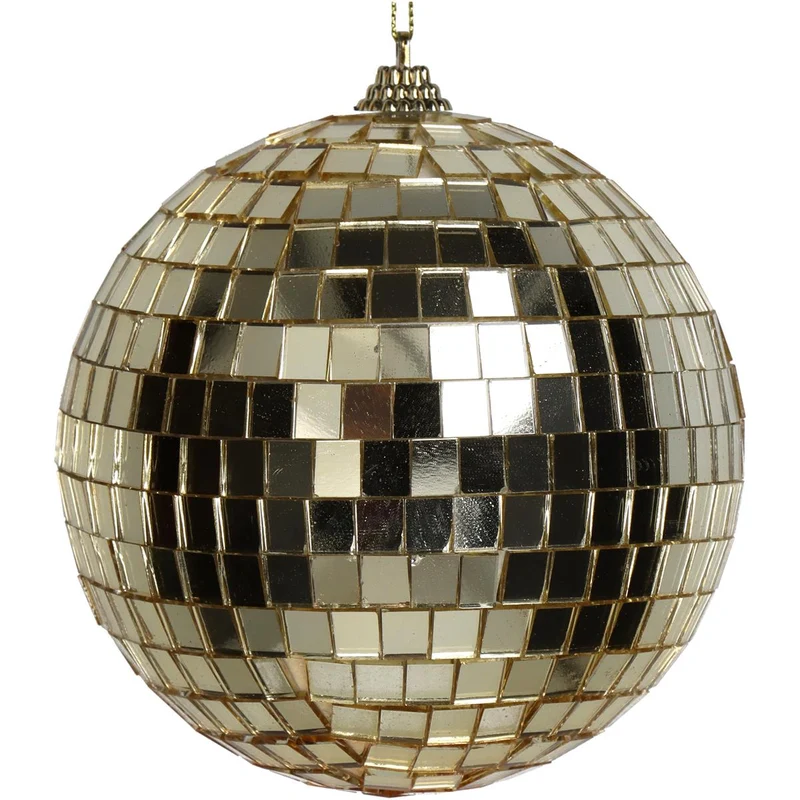 Ornament Diskokugel Gold 12x12x12cm