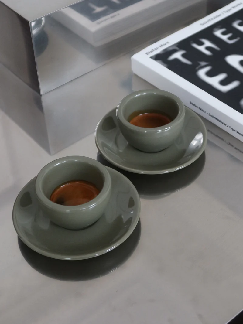 Espresso, forestis green, set of 2
