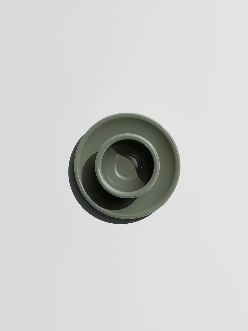 Espresso, forestis green, set of 2