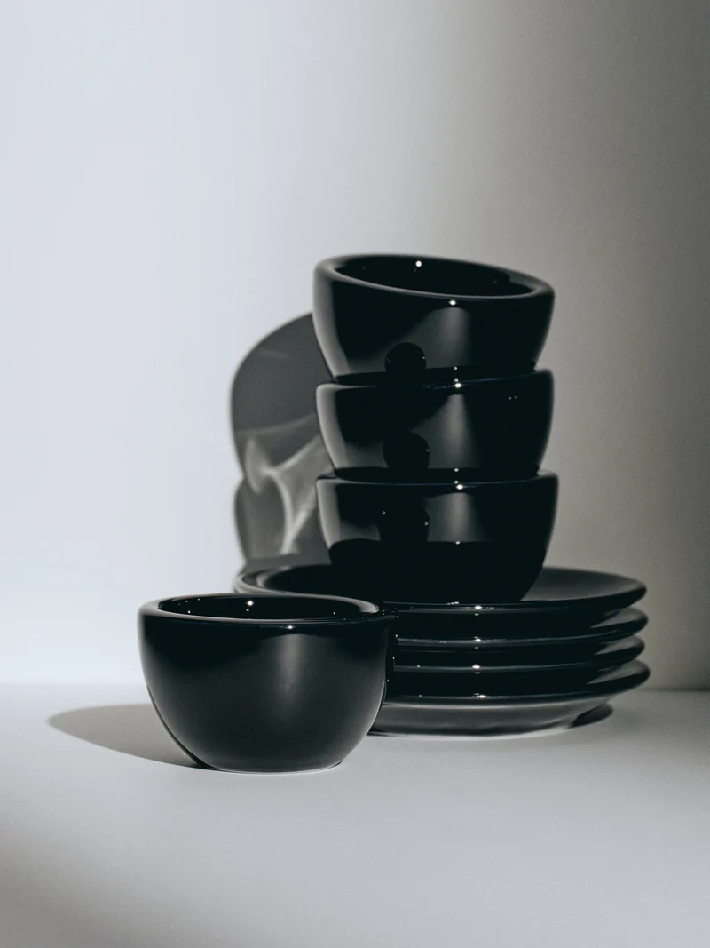 Espresso, black, set of 2
