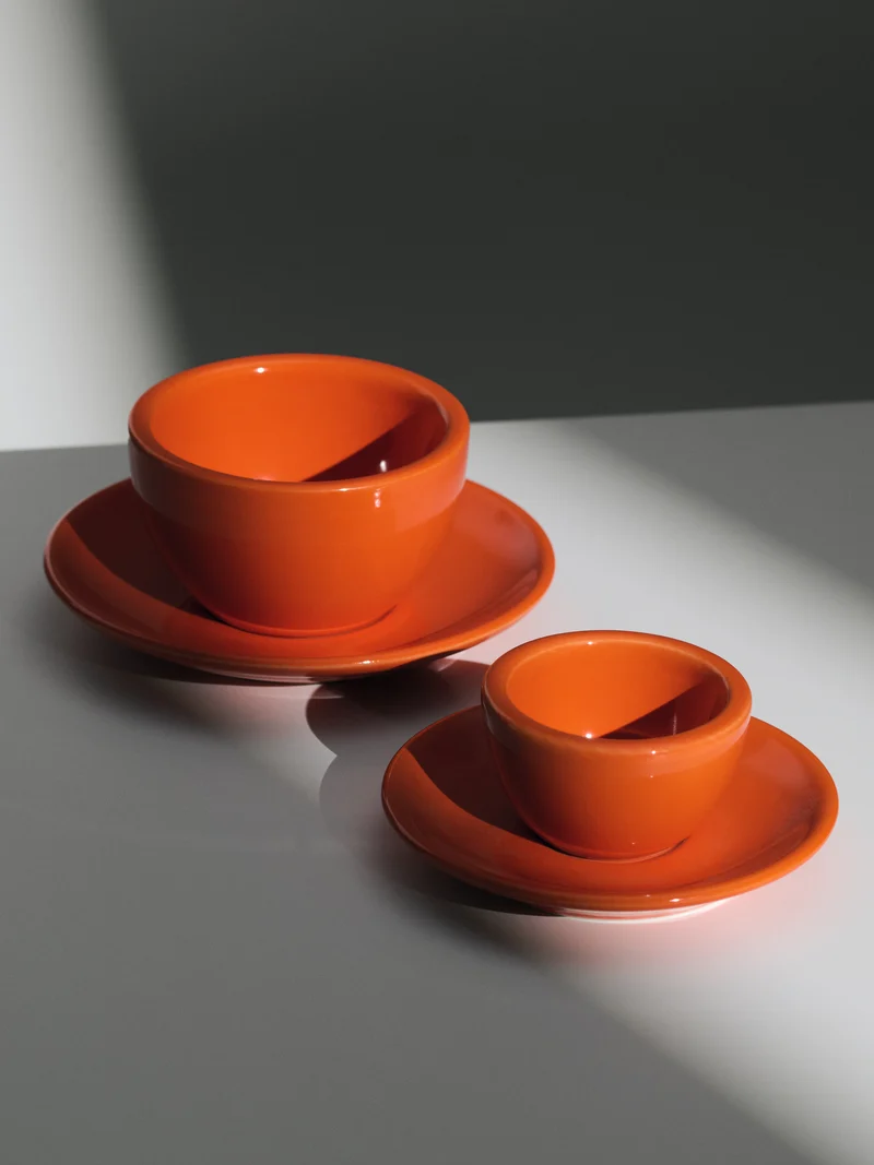 Cappuccino, orange, set of 2