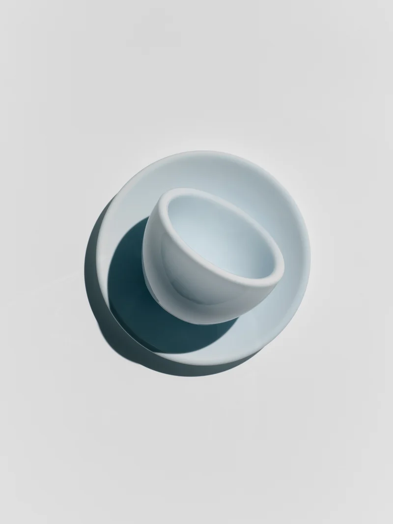 Cappuccino, baby blue, set of 2