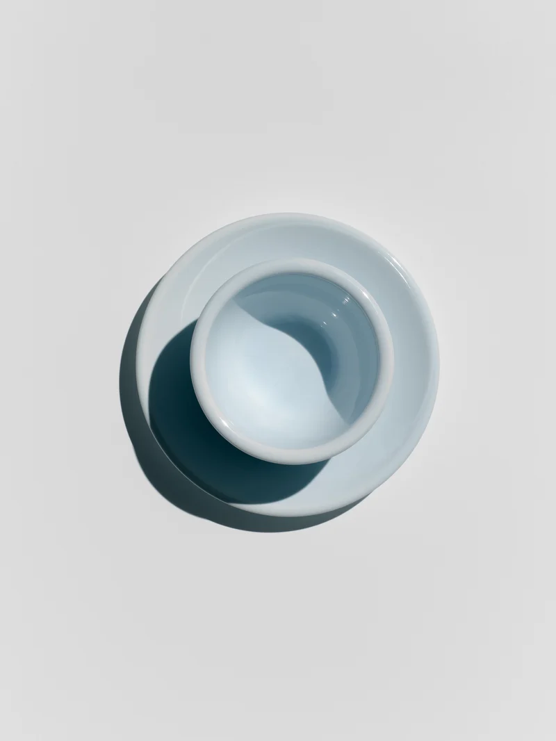 Cappuccino, baby blue, set of 2
