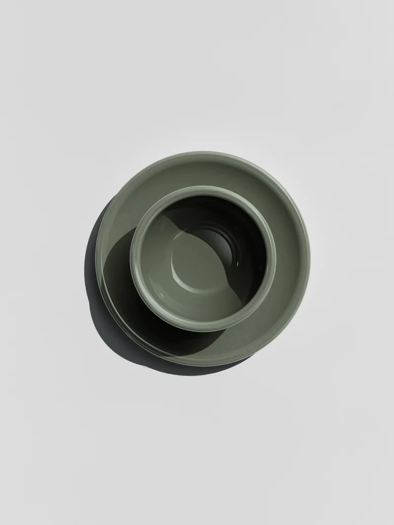 Cappuccino, forestis green, set of 2