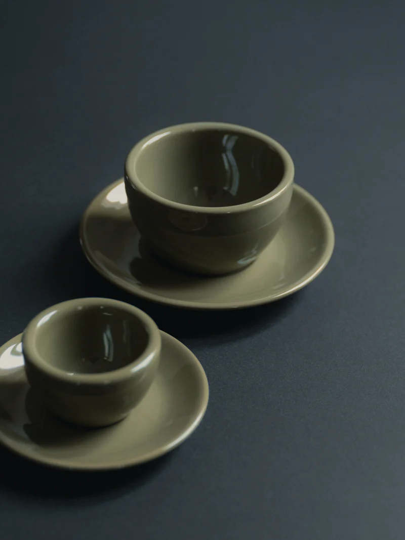 Cappuccino, forestis green, set of 2