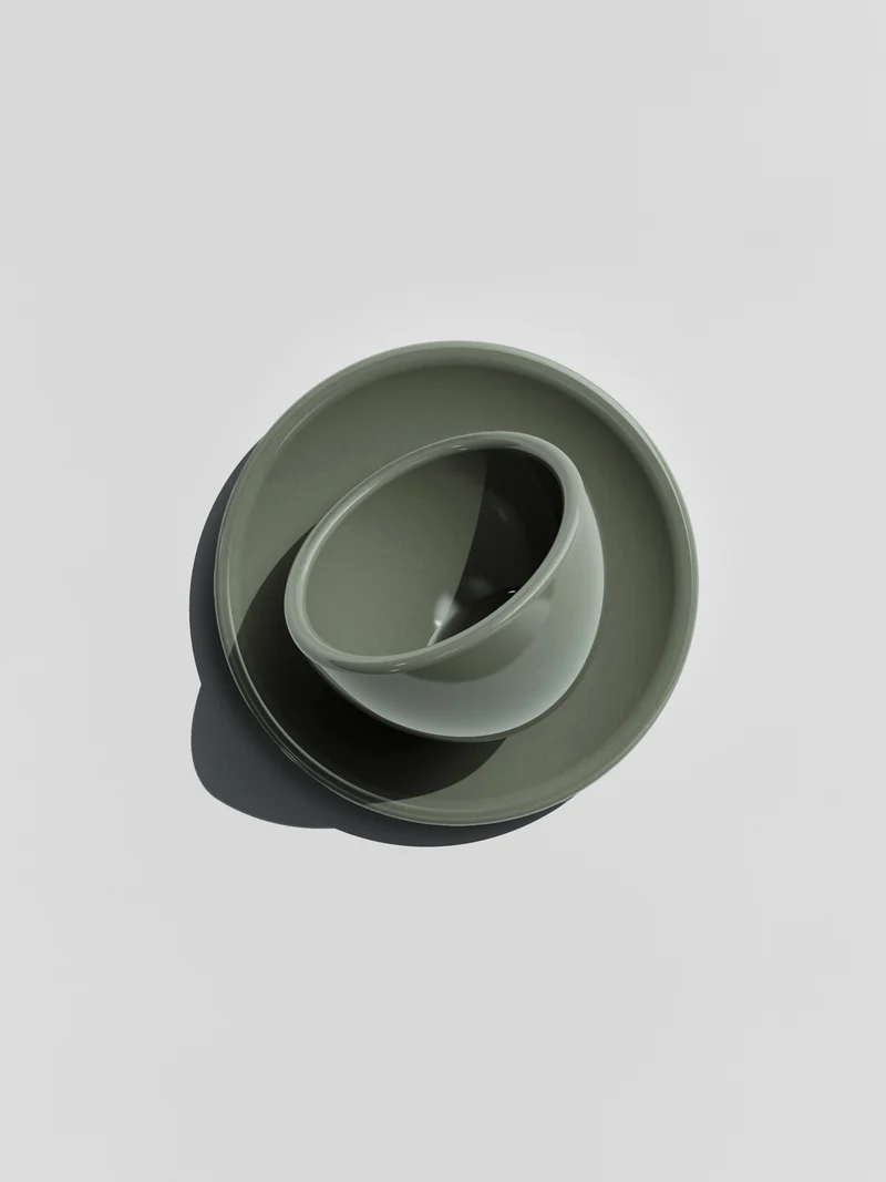 Cappuccino, forestis green, set of 2