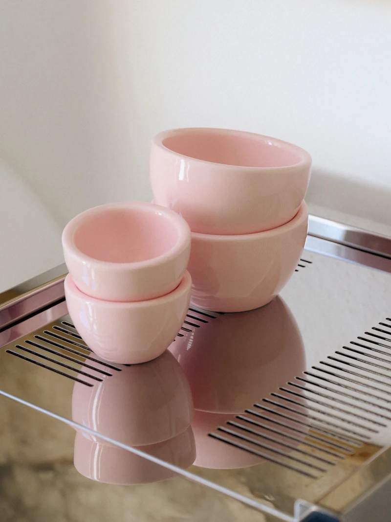 Cappuccino, milky pink, set of 2