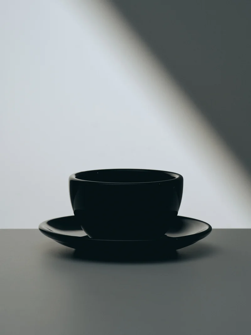 Cappuccino, black, set of 2