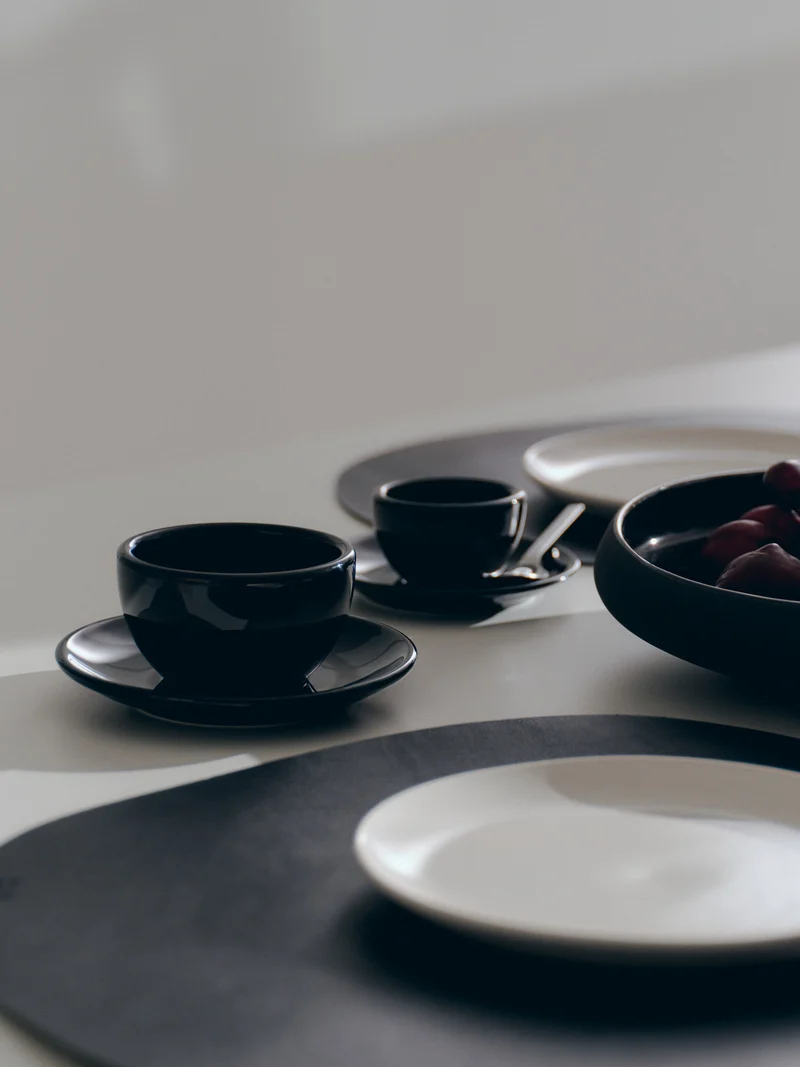 Cappuccino, black, set of 2