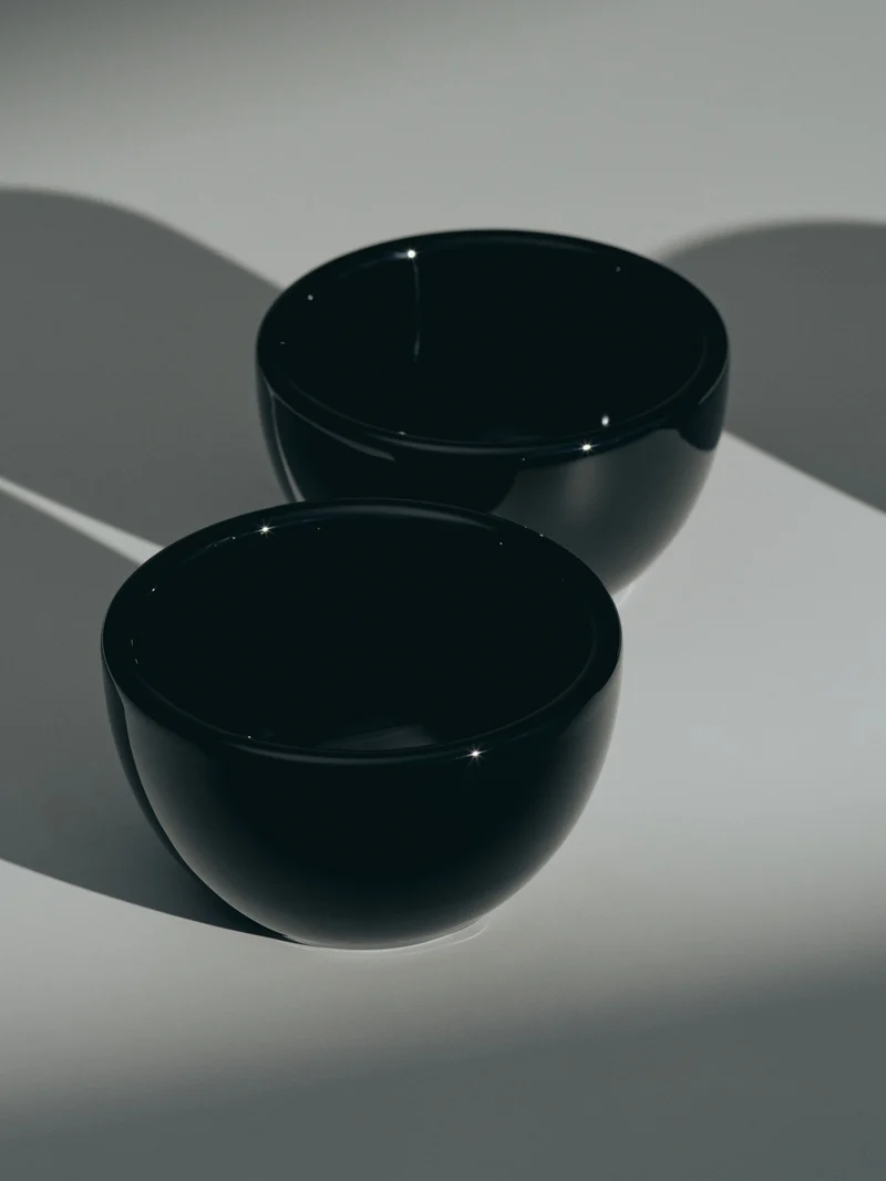 Cappuccino, black, set of 2