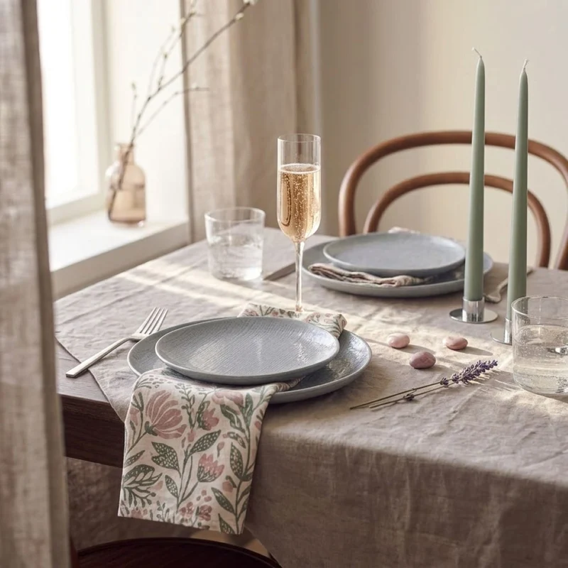 Cookinglife Speiseteller Linen Grey ø 27 cm – 6 Stück
