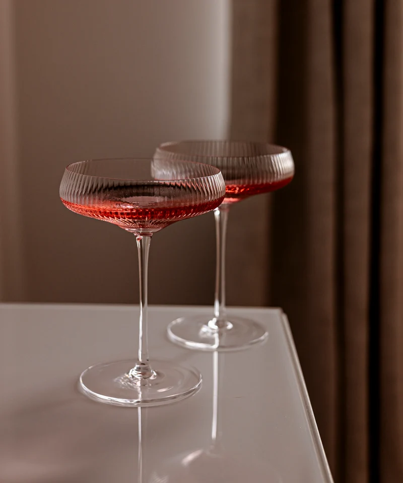 Geriffeltes Champagnerglas | Paris