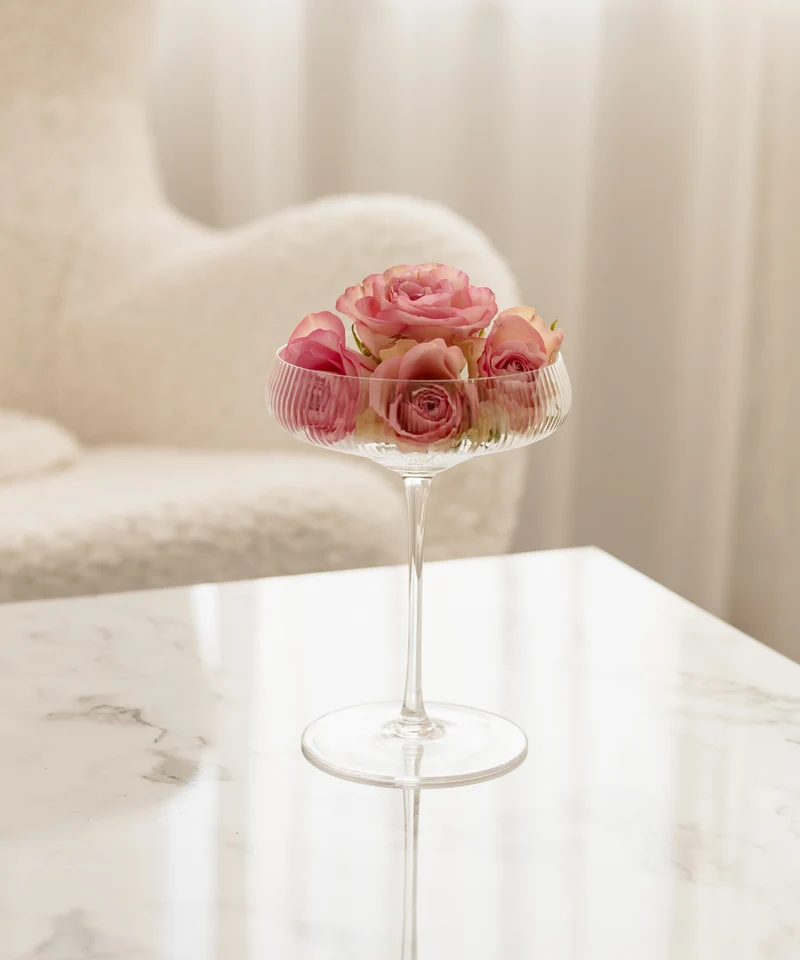 Geriffeltes Champagnerglas | Paris