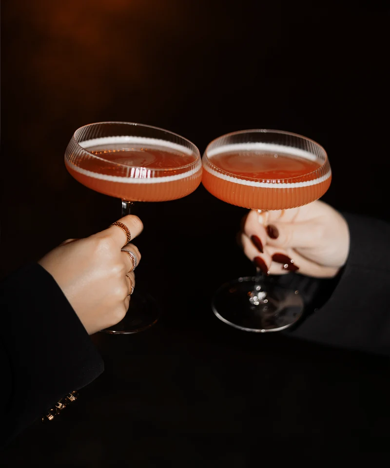 Geriffeltes Champagnerglas | Paris