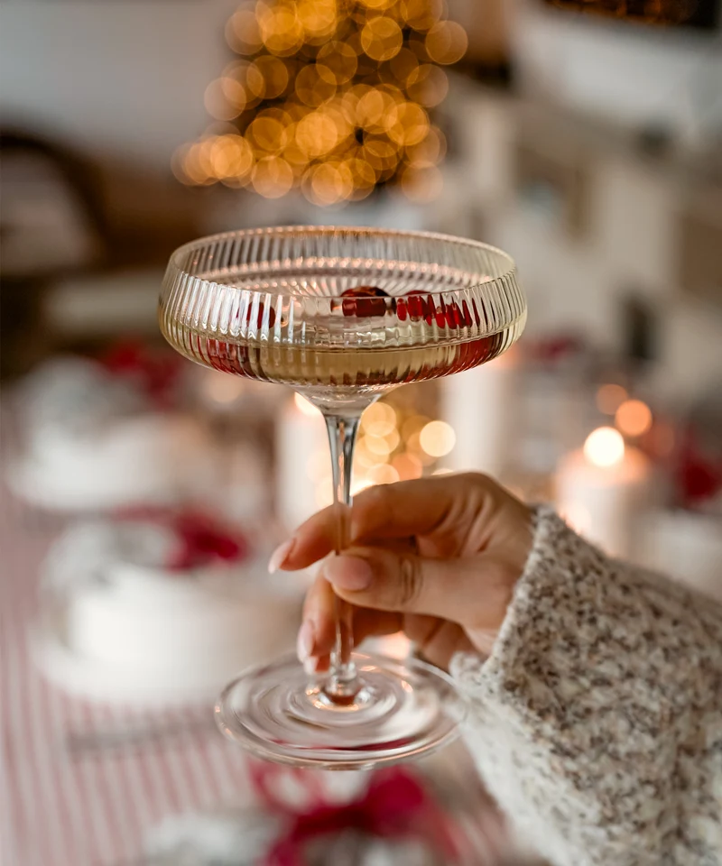 Geriffeltes Champagnerglas | Paris