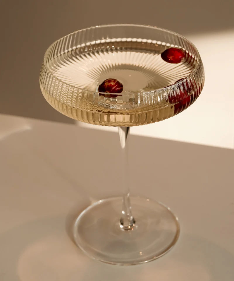 Geriffeltes Champagnerglas | Paris