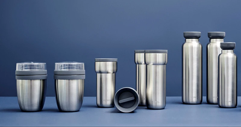 Mepal Thermos Joghurtbecher / Lunchpot Ellipse Nordic Sage - 500 ml + 200 ml