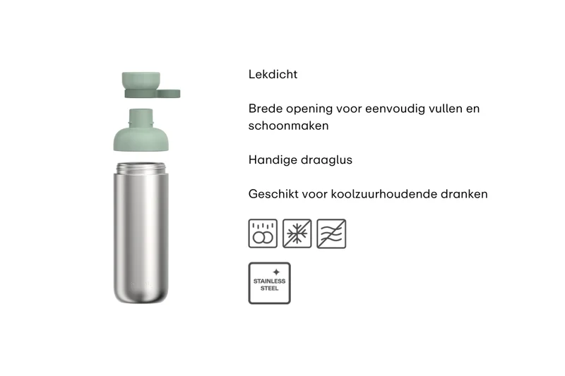 Mepal Trinkflasche Vita Vivid Mauve - Edelstahl - 700 ml