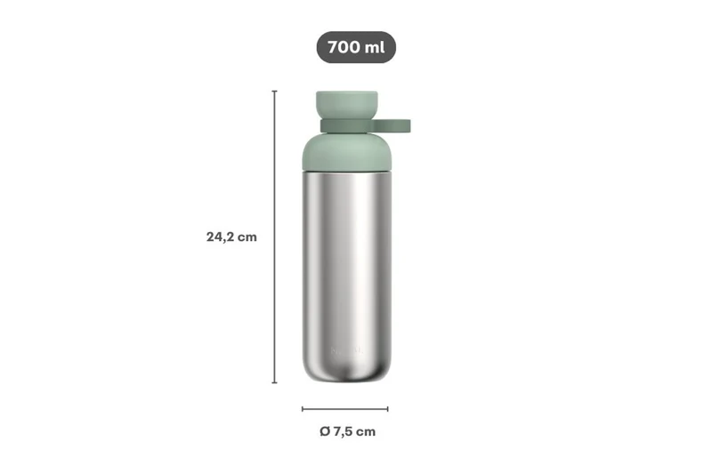 Mepal Trinkflasche Vita Vivid Mauve - Edelstahl - 700 ml