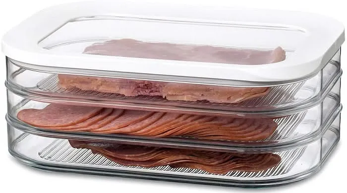 Mepal Aufschnittdose Modula Weiß 3-stöckig