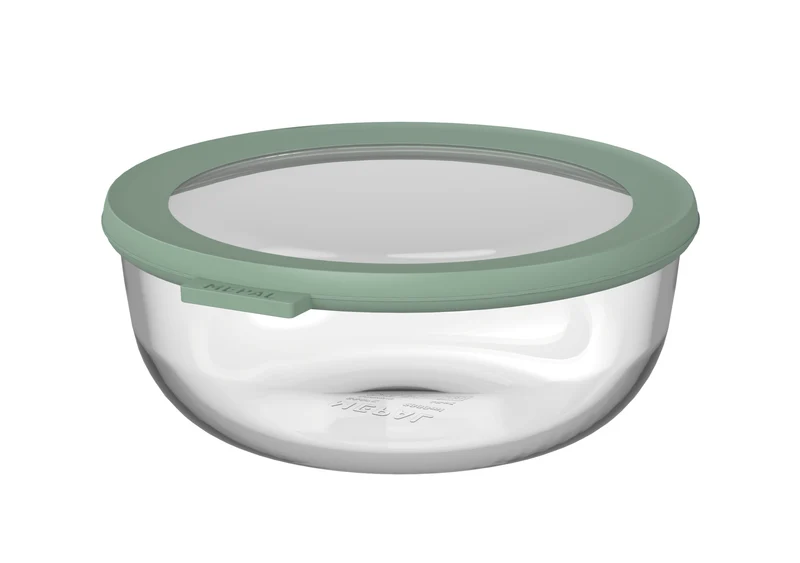 Mepal Glas Frischhaltedose Cirqula Nordic Sage Rund - 1,25 Liter