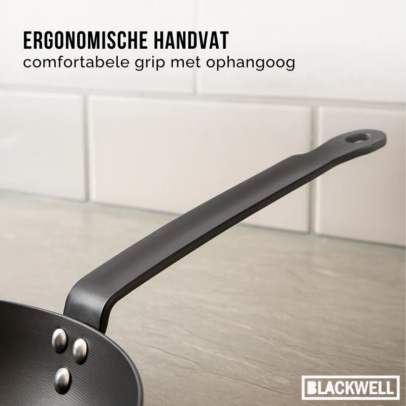 Blackwell Bratpfanne Carbonstahl Ø 20 cm – ohne Antihaftbeschichtung