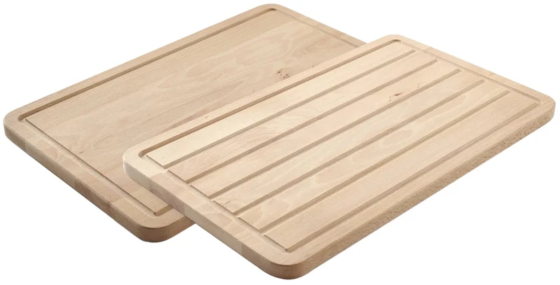 Hendi Holz Schneidebrett / Brotschneidebrett - Buchenholz - 53 x 32,5 cm
