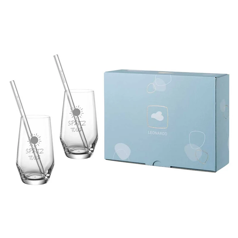 Trinkglas Geschenkset PUCCINI 5-teilig 365 ml mit persönlicher Gravur