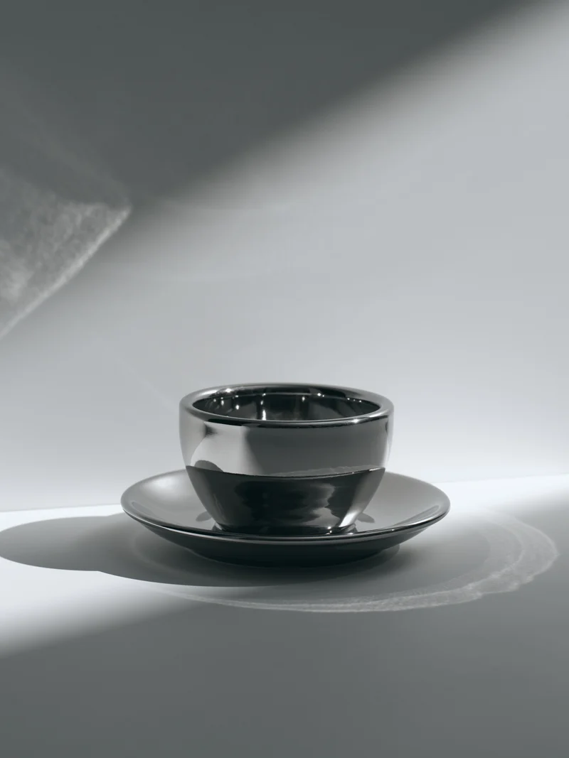Cappuccino, chrome, set of 2