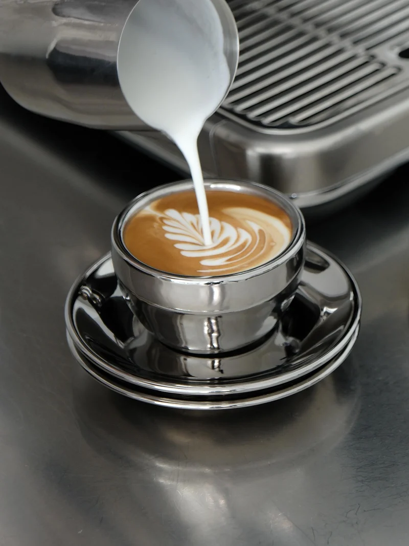 Cappuccino, chrome, set of 2