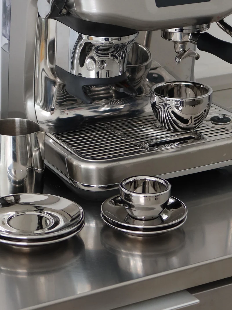Espresso, chrome, set of 2