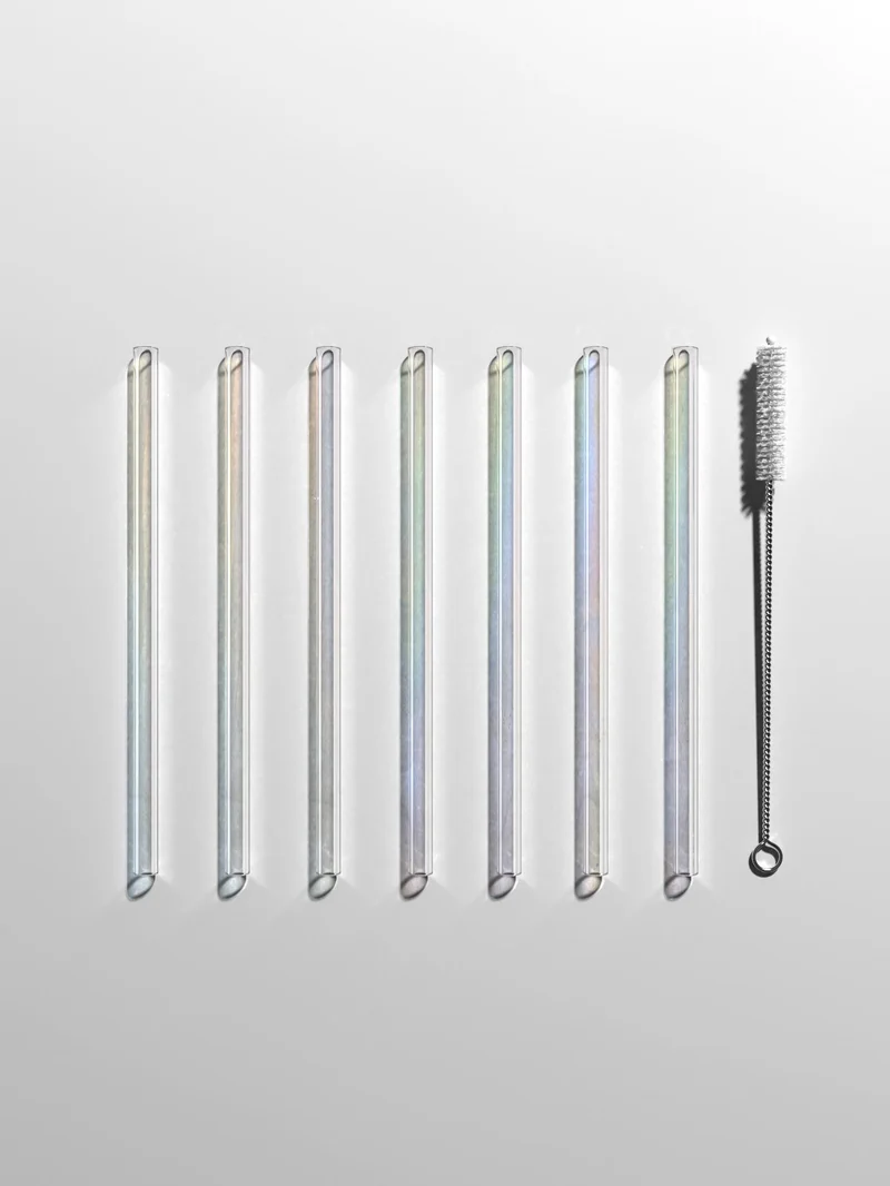 Straws & Cleaning Stick Set, mermaid