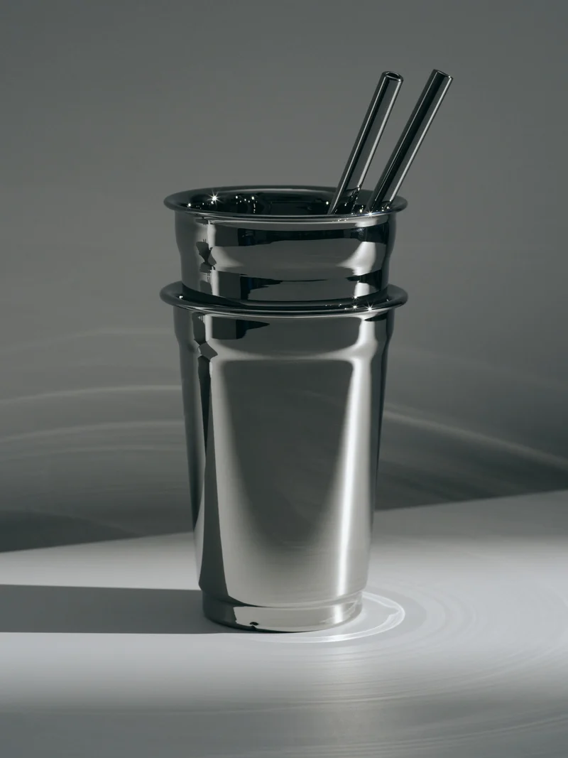 Cold Cups, chrome, set of 2