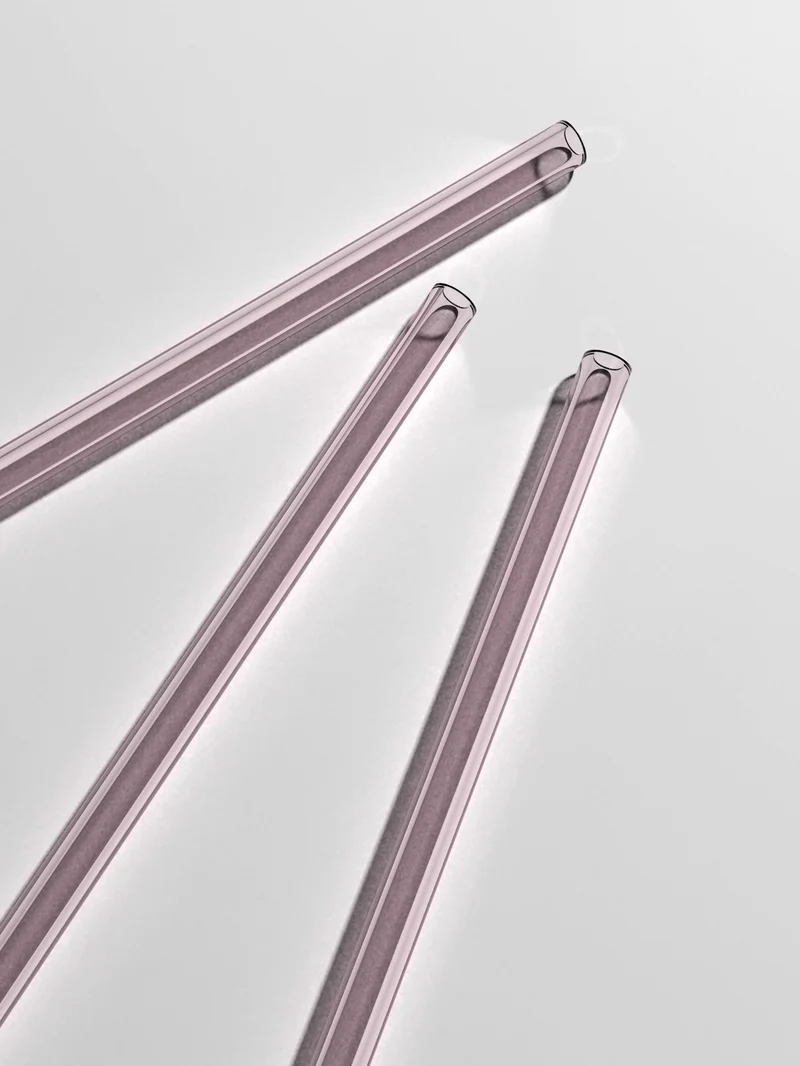 Straws & Cleaning Stick Set, pink
