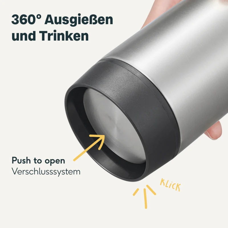 Thermobecher Silber