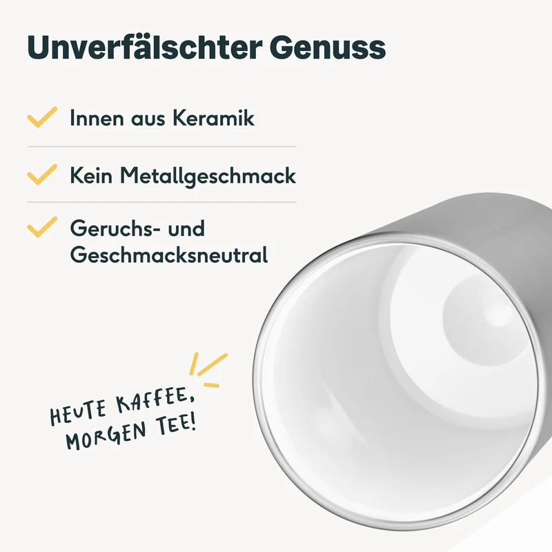 Thermobecher Silber