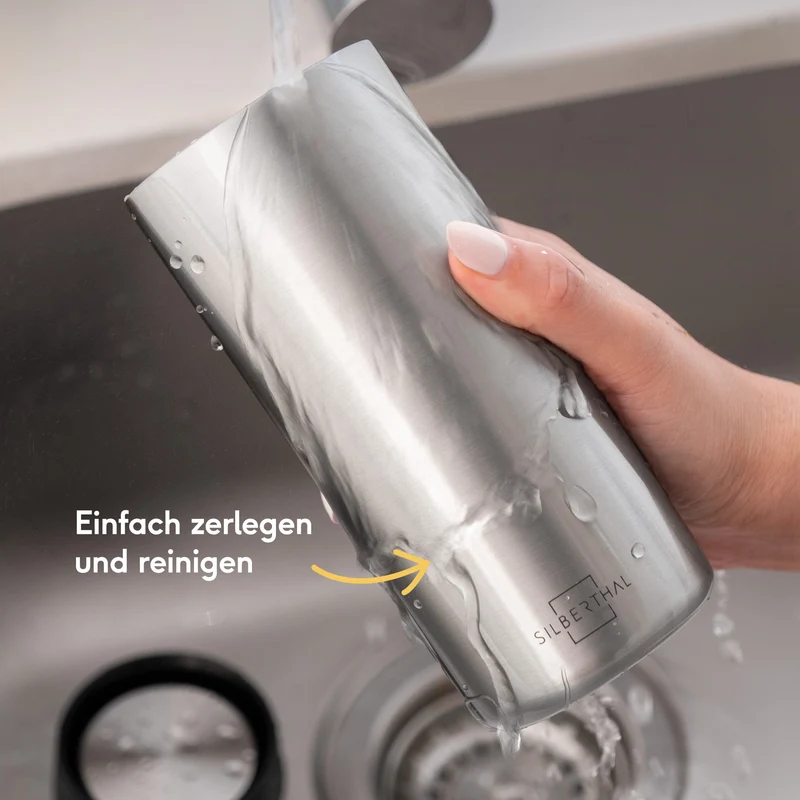 Thermobecher Silber