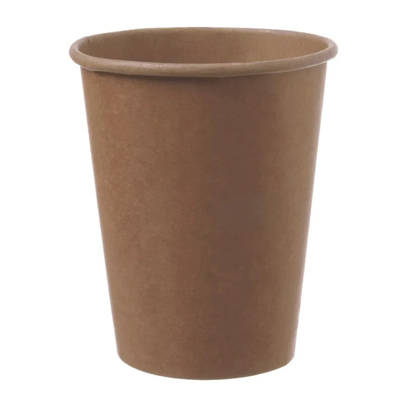 Kaffeebecher To Go, Pappe, FSC, unbedruckt, braun