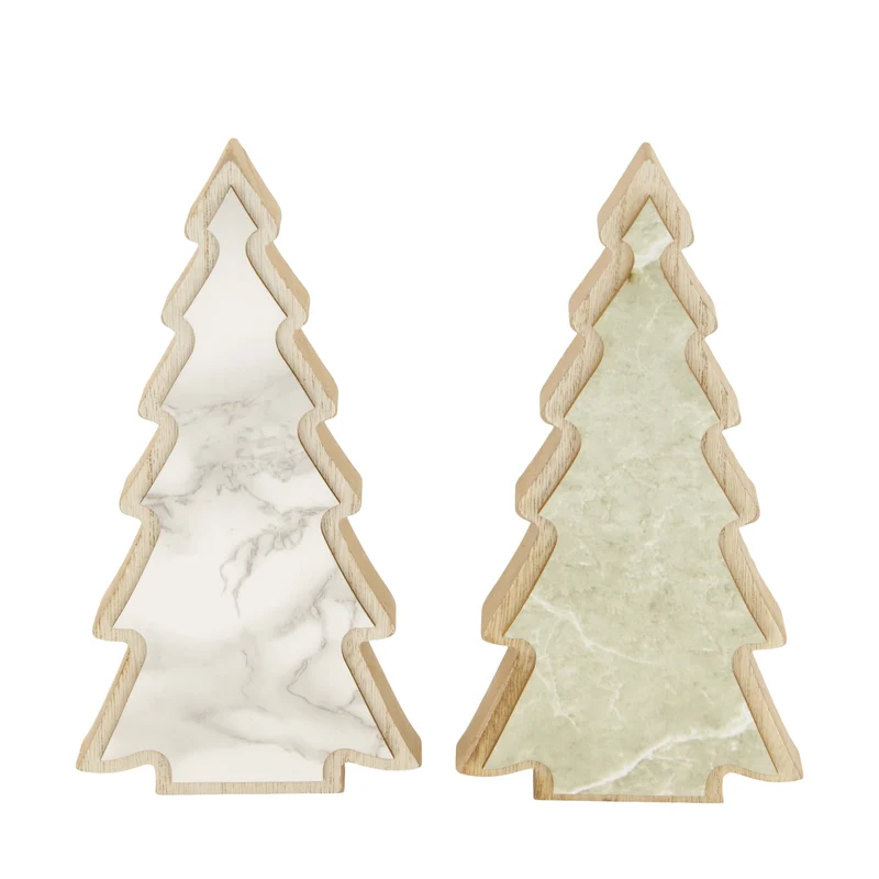 Figurine tree mdf 10.9x2.1x21cm 2 Mixed grey FSC 100%