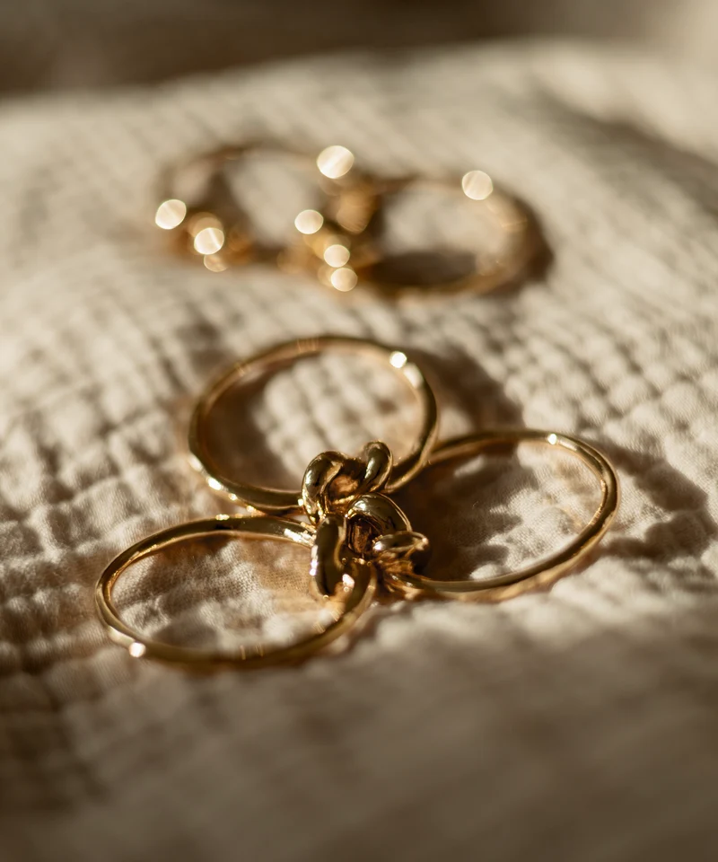 Serviettenringe Gold 6er Set | Tye