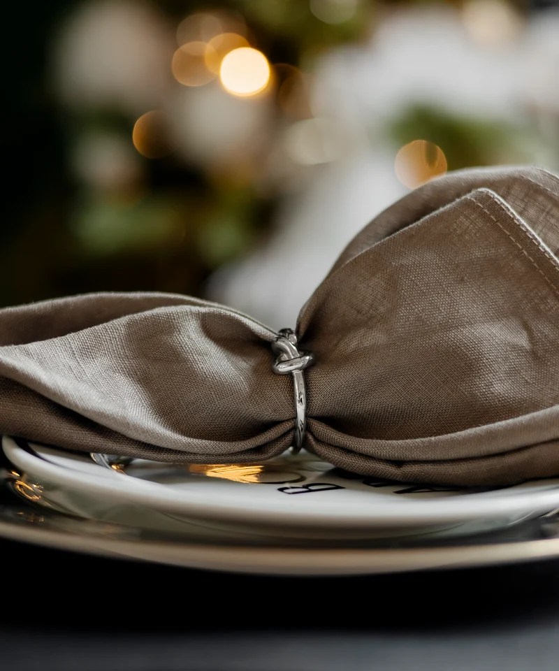 Serviettenringe Silber 6er Set | Tye