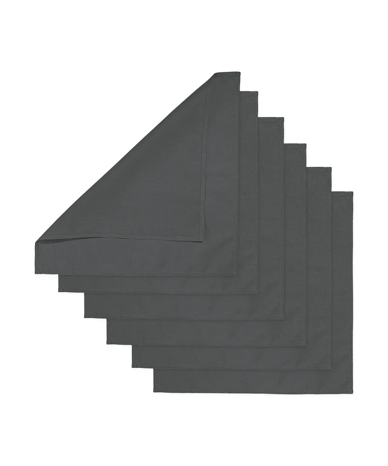 Graue Servietten 6er Set | Kyla